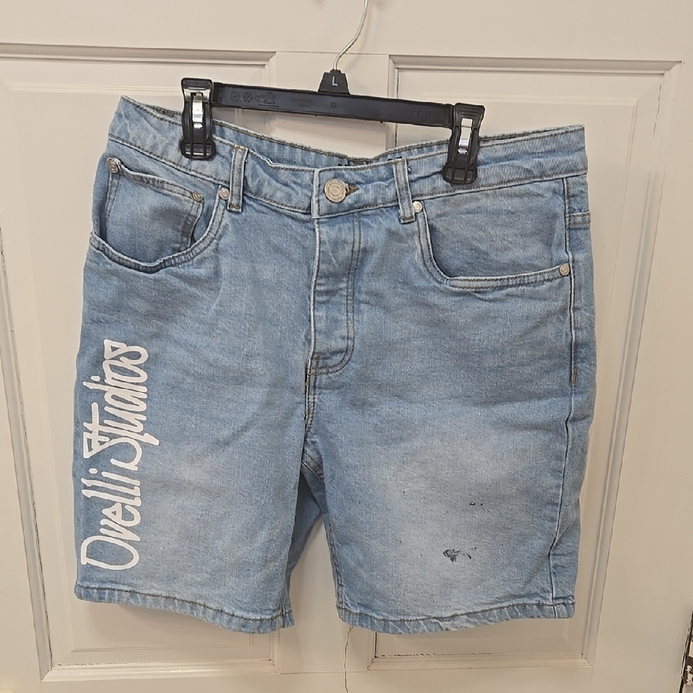 Light Blue Denim Shorts